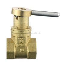 Anti Theft Female Thread Water Brass GATE VALVE